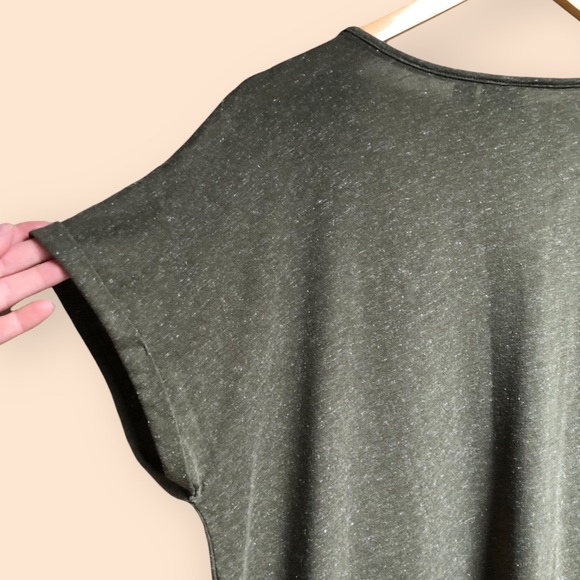 Esmara Linen Blend Green Woven T-shirt Dress Lightweight Minimalist Women’s L - Picture 10 of 11